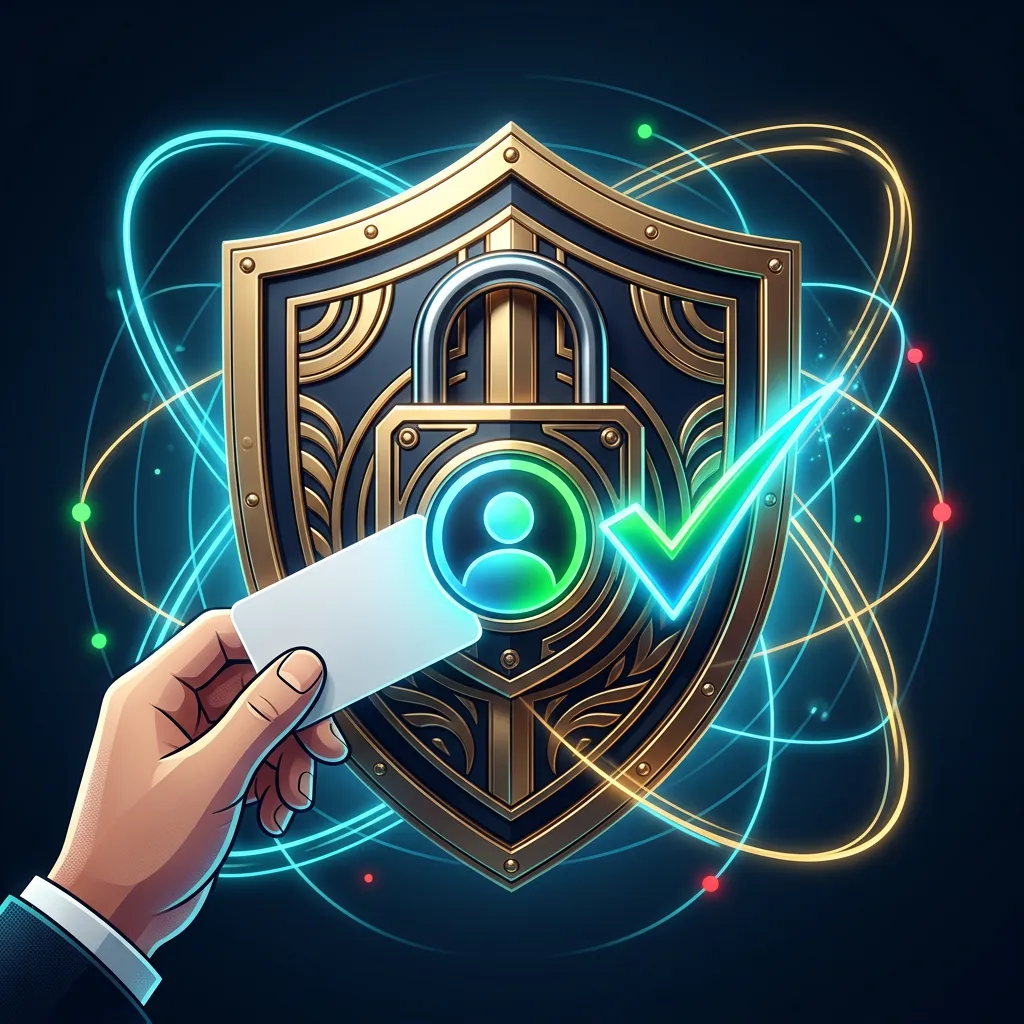 Editorial visual supporting the verification flow